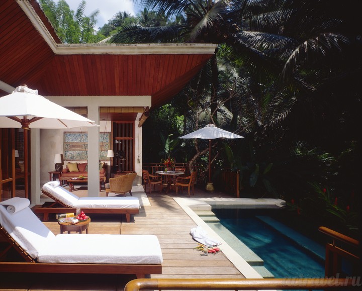 Villa Plunge Pool.  Four Seasons Resort Bali at Sayan