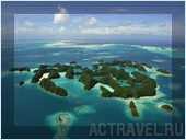 Острова Палау с высоты птичьего полета. Фото из поездки на Палау. Автор Наталья Бондаренко.