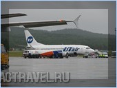 А в Красноярске гроза. Летим в Москву