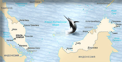 Карта Малайзаии