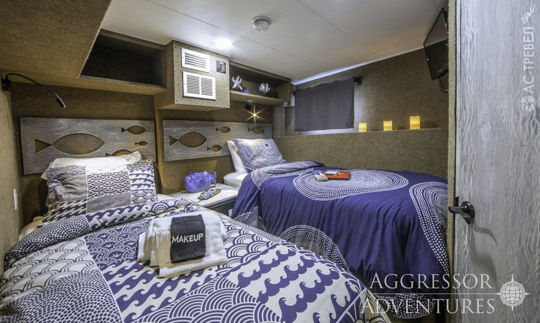 Каюта Твин на яхте Bahamas Aggressor II