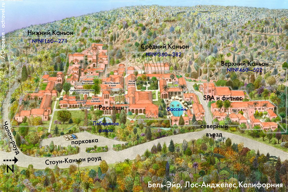 План и расположение отеля Bel-Air