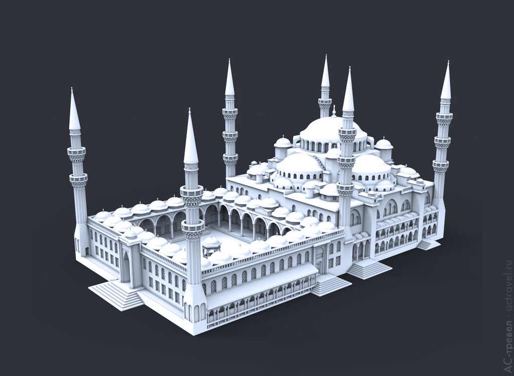 Макет Голубой мечети