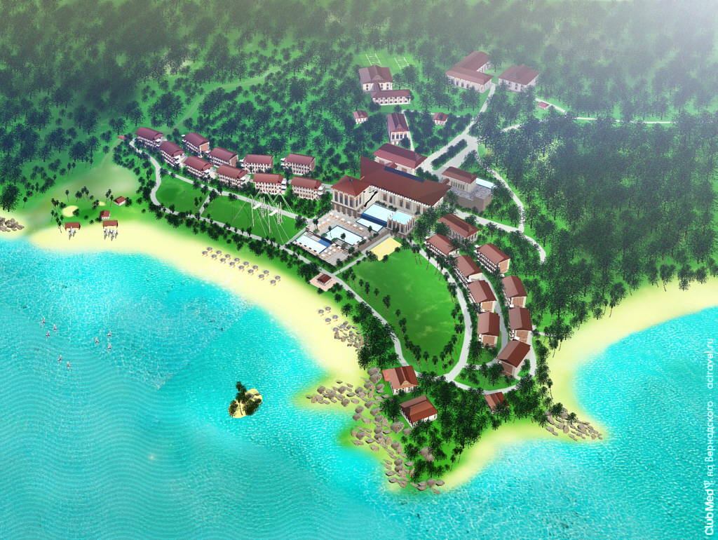 Схема курорта Club Med Bintan Island