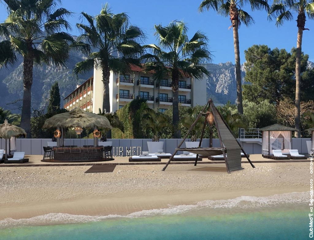 Дзэн-зона на пляже в Club Med Palmiye