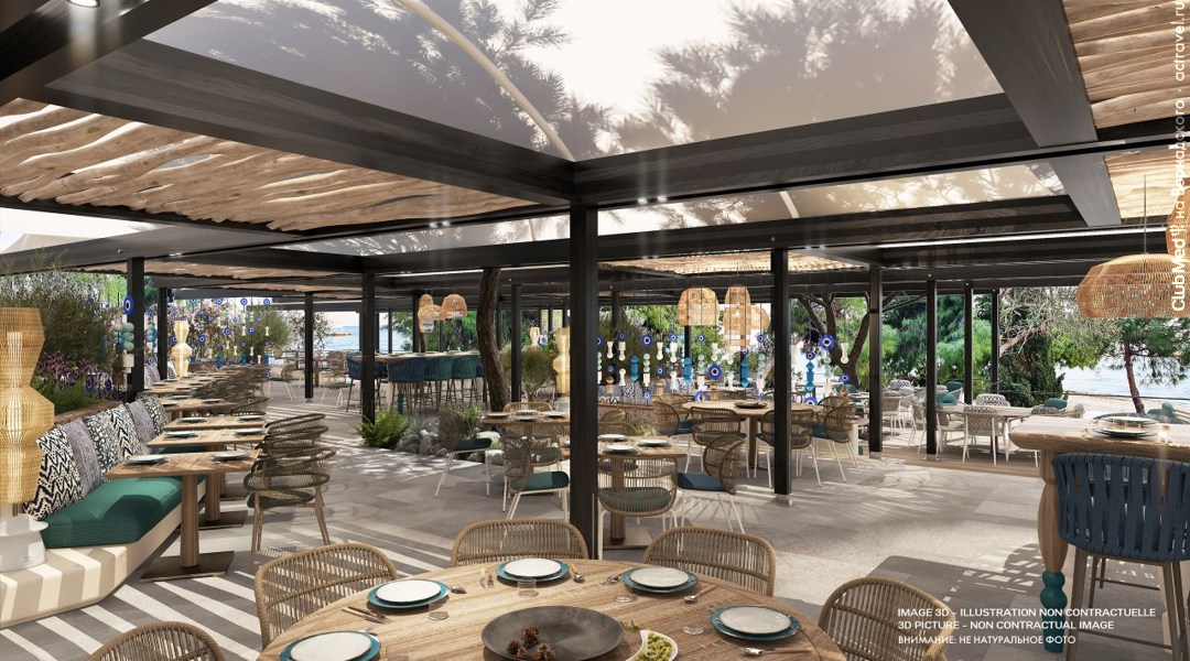 Обновленный ресторан курорта Club Med Gregolimano