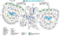 Схема отеля Melia Las Dunas