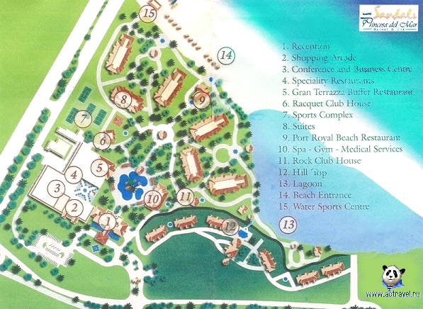 Карта отеля