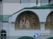 Александро-Свирский монастырь. Преображенский собор. Сцена явления Троицы Александру Свирскому. Путешествие по Карелии.