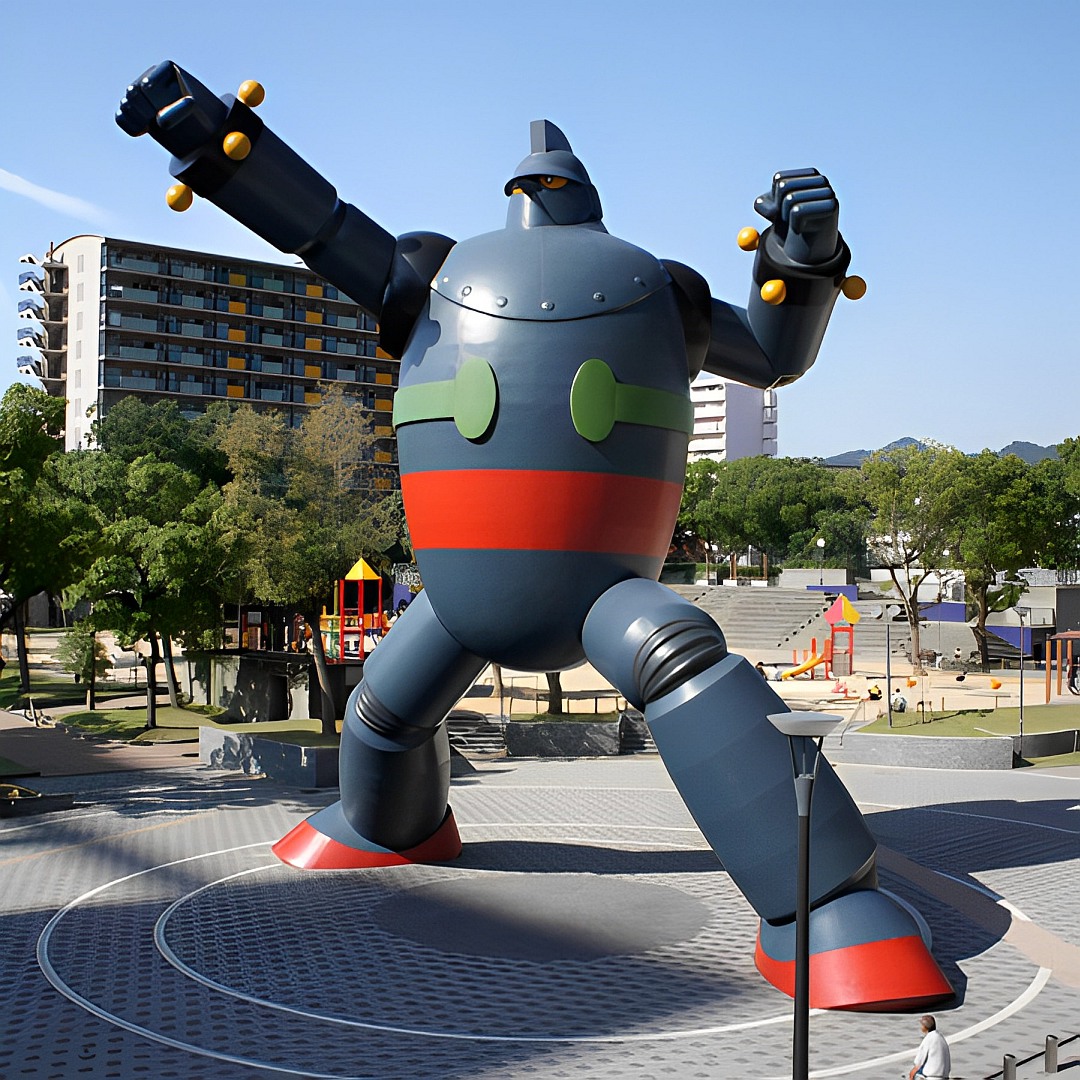 Кобэ, памятник гигантскому роботу