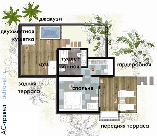 План виллы Deluxe