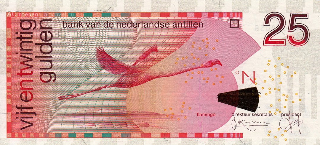 Банкнота 25 нидерландских антильских гульденов
