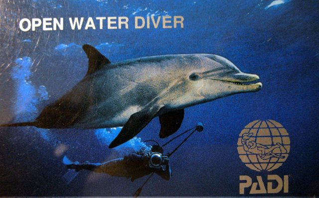 Сертификат PADI Open Water Diver