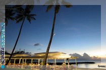 Барбекю-ресторан на пляже в отеле  Palau Pacific Resort