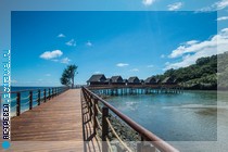 Бунгало на воде в отеле Palau Pacific Resort