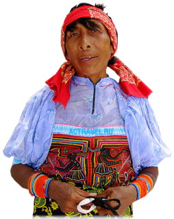Представительница индейского коренного населения Панамы