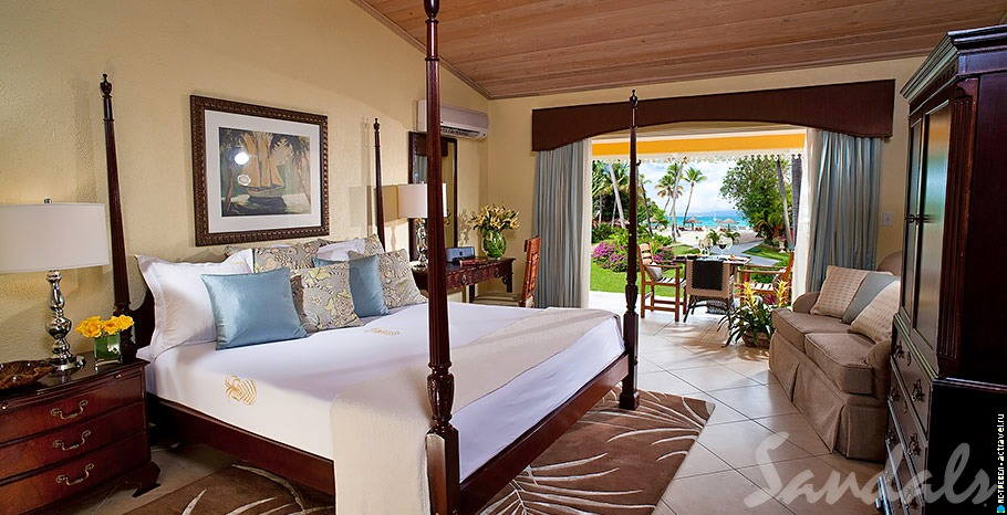  Caribbean Honeymoon Walkout Club Level Veranda Suite   Sandals Grande Antigua