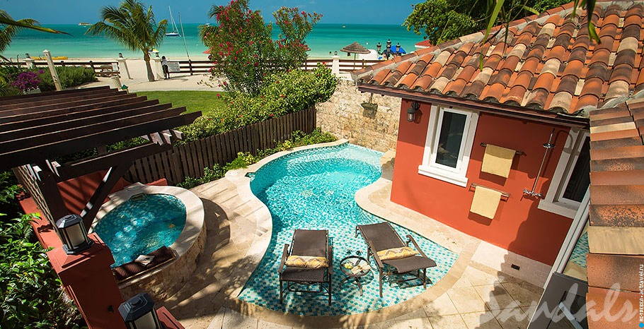 Mediterranean One Bedroom Butler Villa Suite with Private Pool Sanctuary   Sandals Grande Antigua
