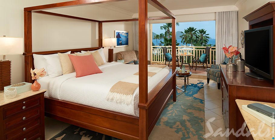  Caribbean Honeymoon Beachview Grande Luxe Room   Sandals Grande St. Lucian