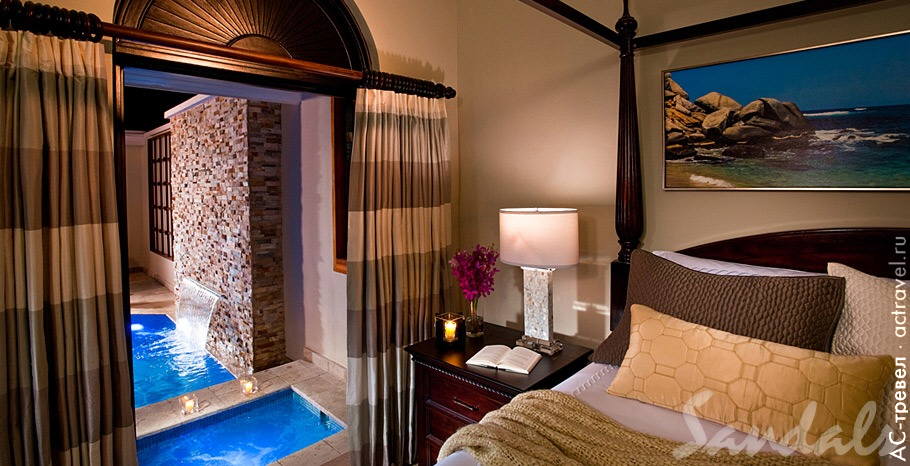  Butler Village Honeymoon Romeo & Juliet Sanctuary One Bedroom Villa Suite with Private Pool   Sandals Ochi