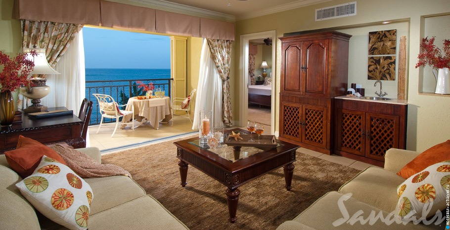  Penthouse Beachfront One Bedroom Butler Suite  Sandals South Coast