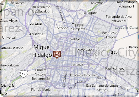 Отель Sheraton Maria Isabel на карте Мехико
