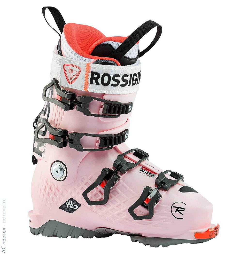 Современный женский горнолыжный батинок французского производителя «Россиньоль»