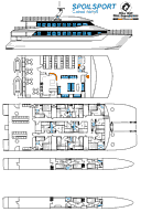 Схема палуб дайв-судна Spoilsport